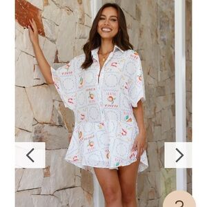 Billy J Aralyn Playsuit- White Lemons